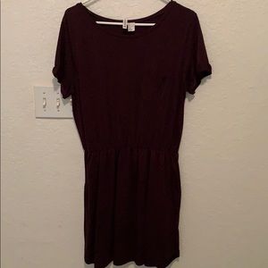 Purple T-shirt dress